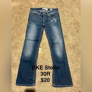 BKE Stella Women's Dark Blue Flare Jeans